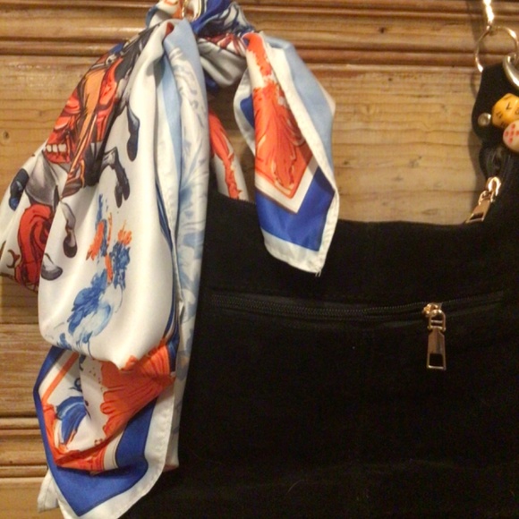 New! Upcycled boho western faux suede bag - Picture 6 of 6